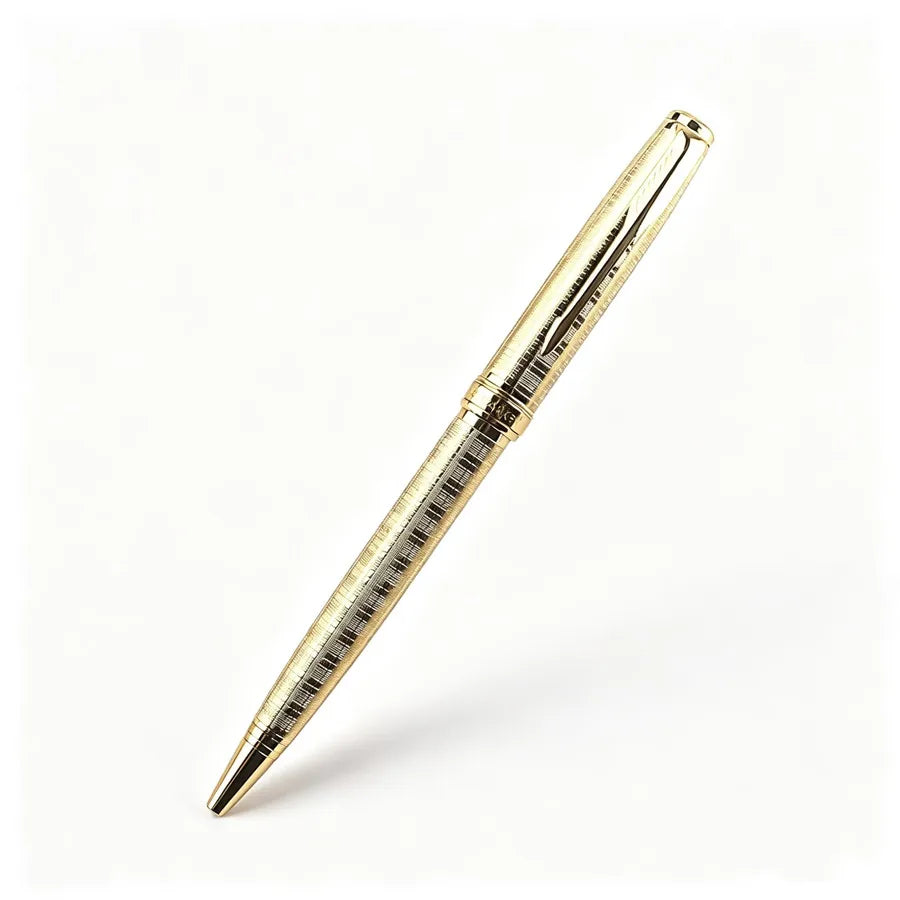Vintage Metal Ballpoint Pen Luxury Gold Silver Red Business Writing High Quality Twist Ball Pen Office School Gift Quake Z-5