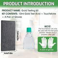 Gold Testing Kit 10k 14k 18k 22k 24k Purity Determiner Scratch Stone Gold Silver Metal Jewelry Testing Kit for Adults Women Men Quake 1 set