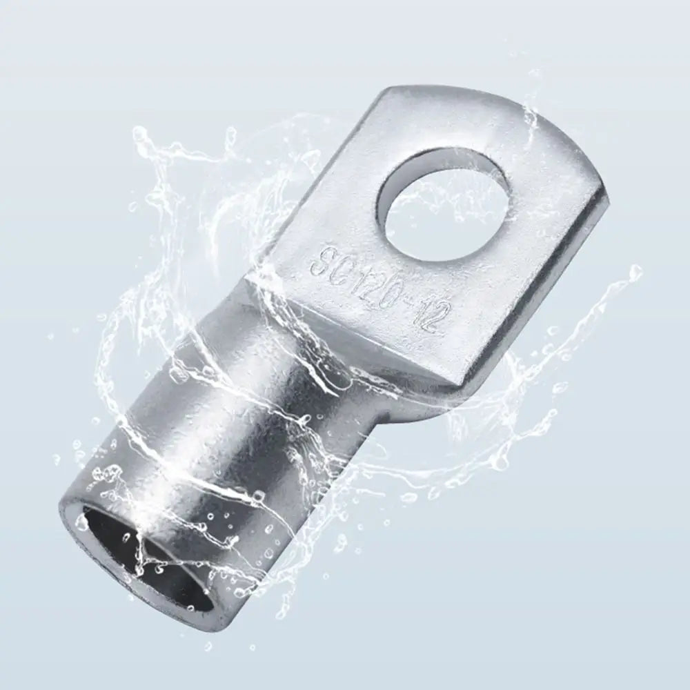 10Pcs 6mm 8mm 10mm SC16-6 SC25-6 SC35-6 Tinned Copper Cable Connector Kit SC Type Wire Nose Terminal Crimp Lugs Ring Quake