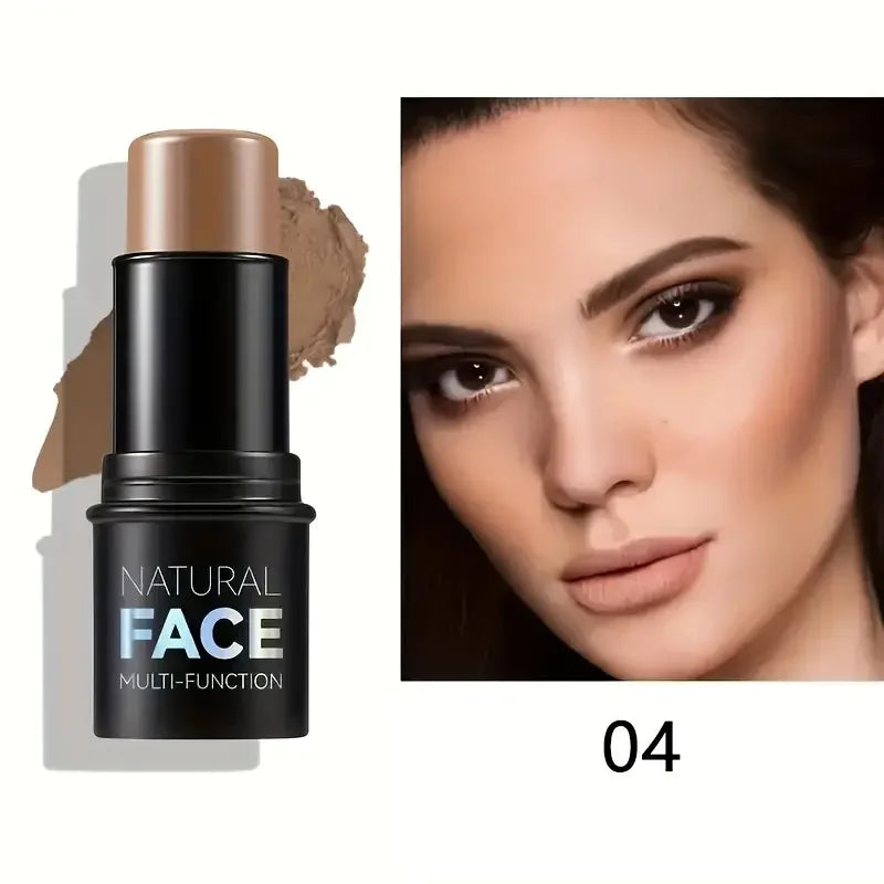 Natural Face Highlighter Concealer,Waterproof Face Contour Pen, Easily Sculpt Your Fface to Create a Perfect Light Makeup Effect Quake 04