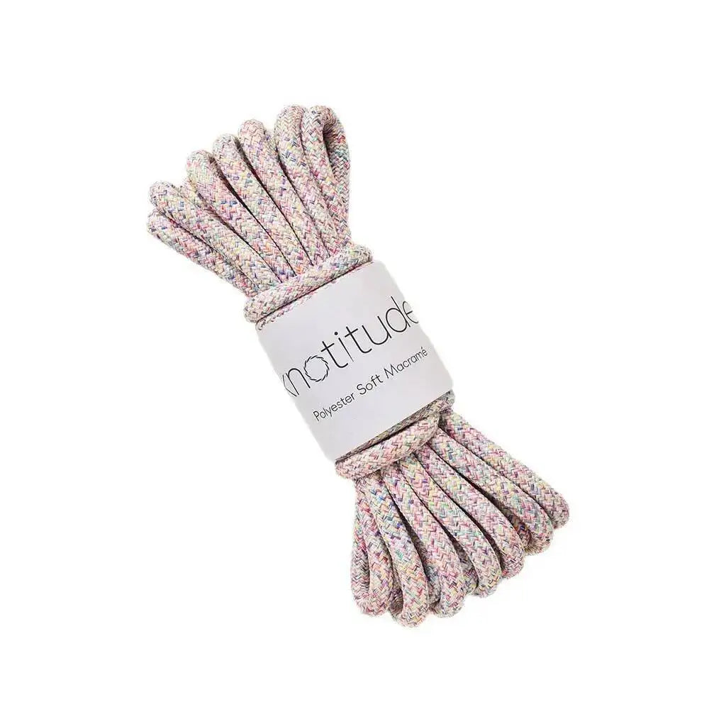8MM 5 Meters Polyester Braid Cord Pet Leash Making Rope Outdoor Rope Thick Macrame Cord DIY Handmade Accessory Yarn Quake