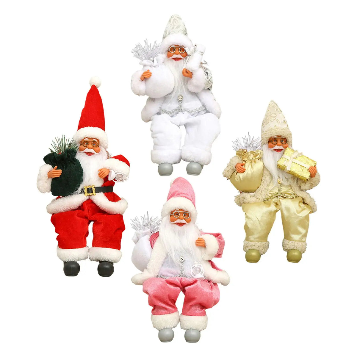 Santa Claus Doll Cute Christmas Decoration for Living Room Desktop Bedroom Quake