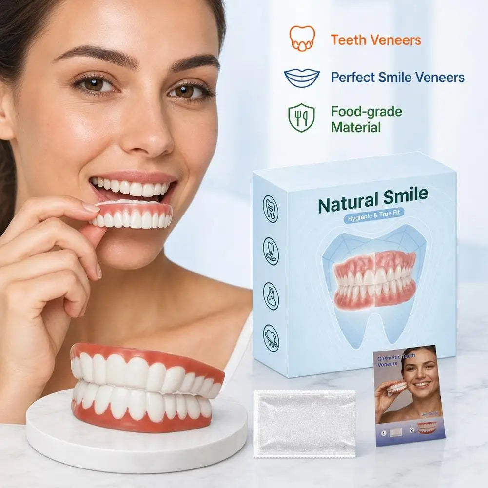 False Teeth Upper Lower Veneers Perfect Laugh Veneers Dentures Paste Fake Teeth Braces Comfortable Teeth Quake