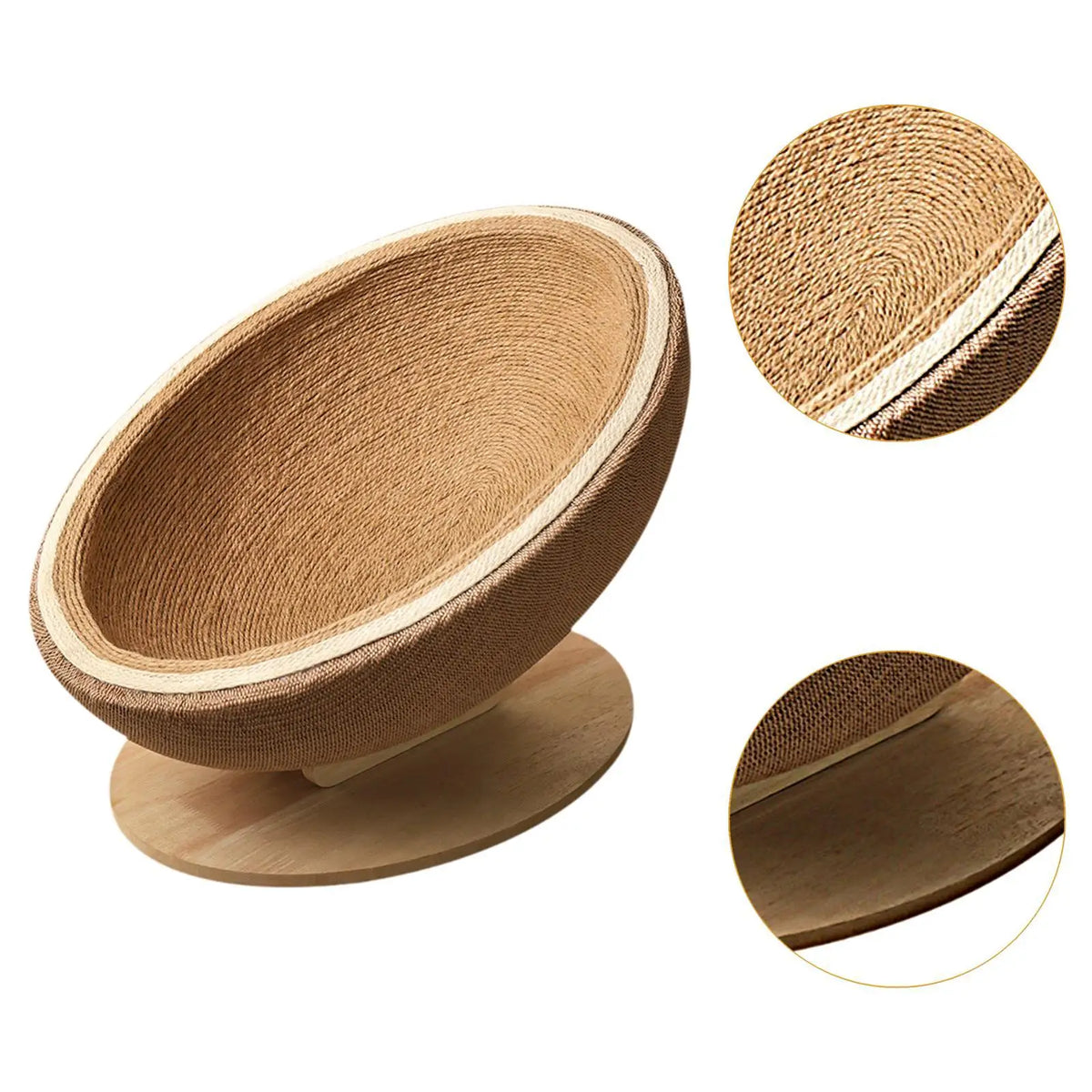 Cat Scratcher Board Cat Scratch Pad Bowl Luxury Versatile Furniture Protection Quake