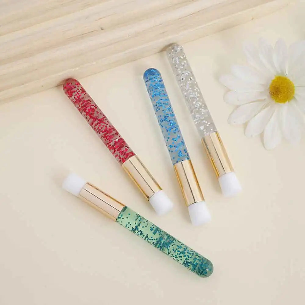 vvocci Nose Face Clean ToolProfessional Pink Shining Eye Eyelash Extension Shampoo Cleaning Brush Lash Lift Foam Cleaner Brushes Quake