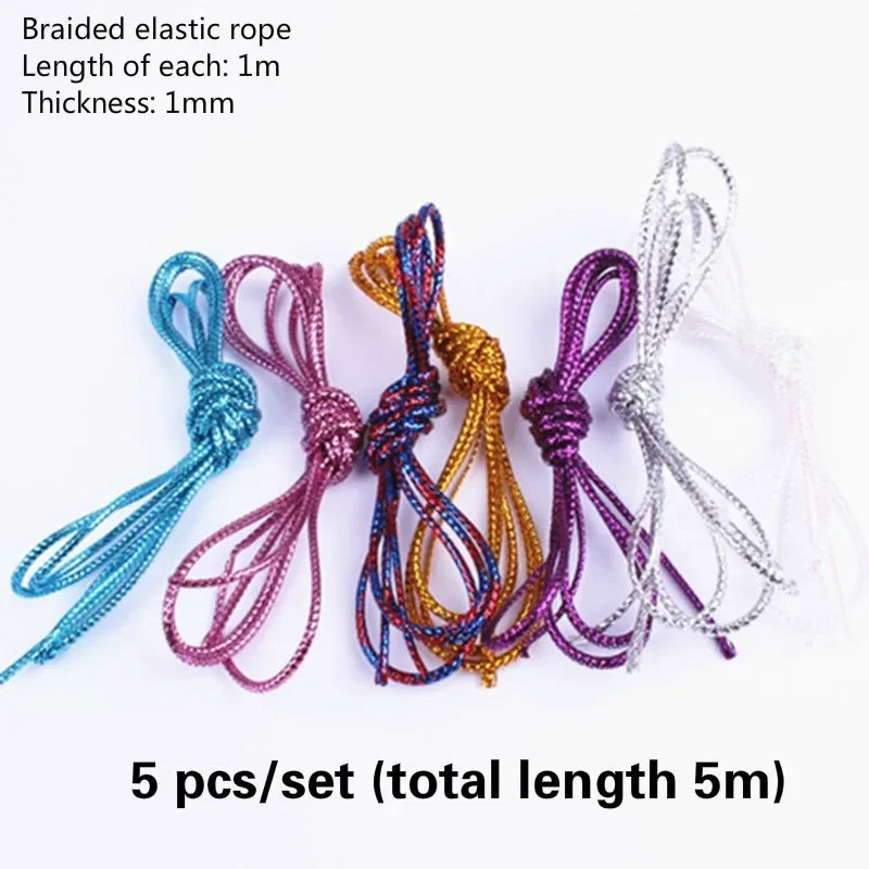 Thin Shimmer Stretechable Braiding Hair Strings African Braid Braided Quake