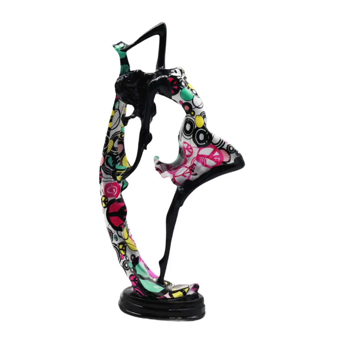 Yoga Girl Statue Collectible Creative Desktop Ornament for Table Centerpiece Dining Table Bookshelf Cabinet Home Decoration Quake Style B