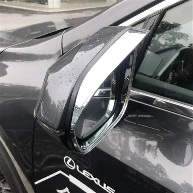 For Lexus NX 250 260 350 2022-2024 2x Car Sticker ABS Exterior Side Mirror Rain Eyebrow Frame Trim Decorative Accessories Parts Quake