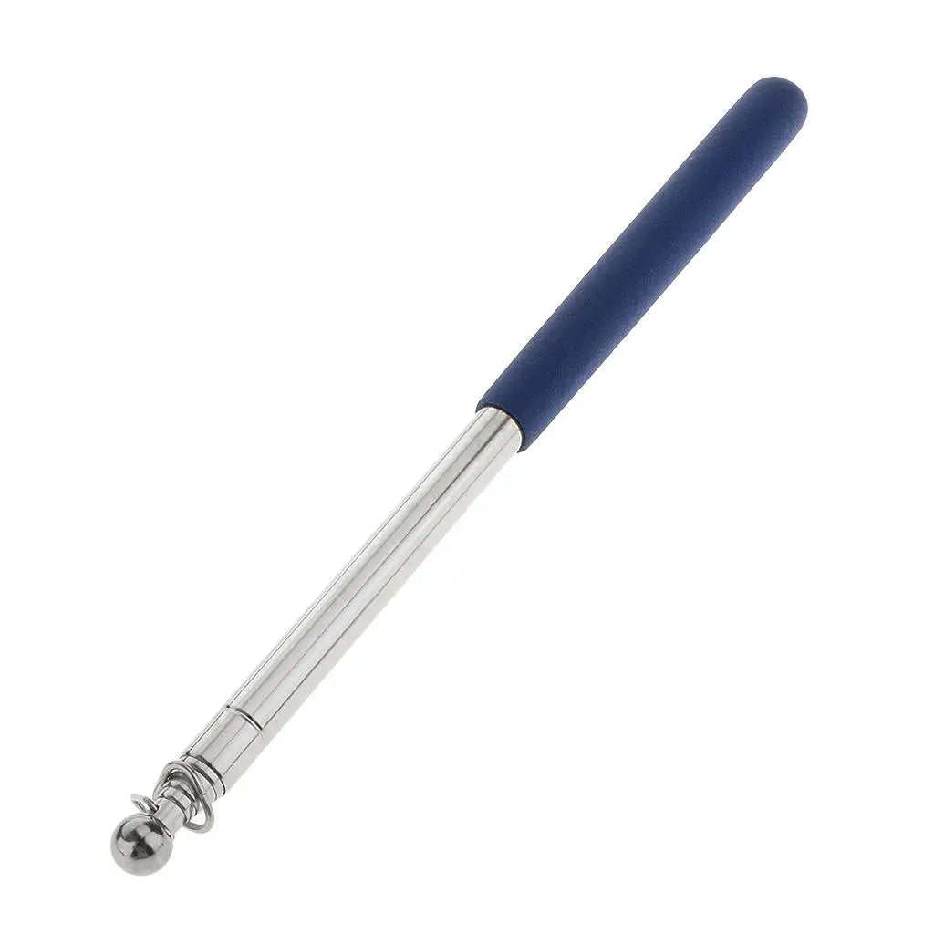 Handheld Flag Pole Retractable Telescopic Extendable Windsock Stick Rubber Grip for Festival Crowd Quake