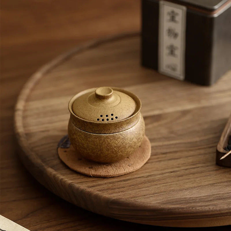 Portable teapot travel tea set for one person to drink quick cup one pot one cup outdoor camping style single kung fu tea cup Quake