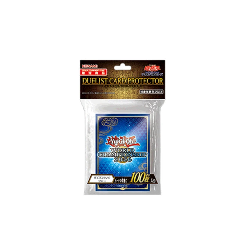 2026 New Yu-Gi-Oh World Championship 2026 Limited Blue Card Sleeves 100Pcs 63x90mm Anime Protective Card Covers Collectible Gift Quake 100pcs