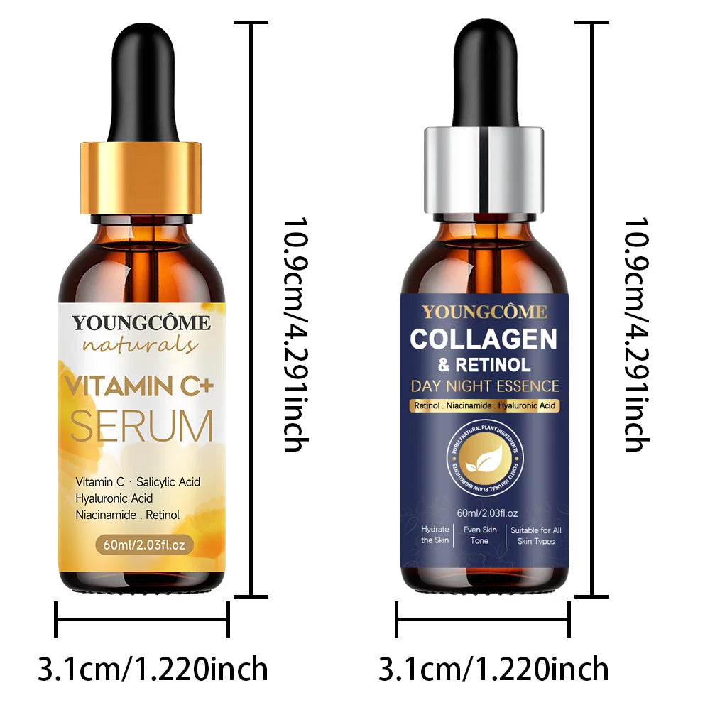 Collagen Face Serum Wrinkle Remover Face Serum Lifting Firming Fade Fine Lines Anti-aging Essence Whitening Brighten Skin Care ﻿ Quake 60ml 60ml