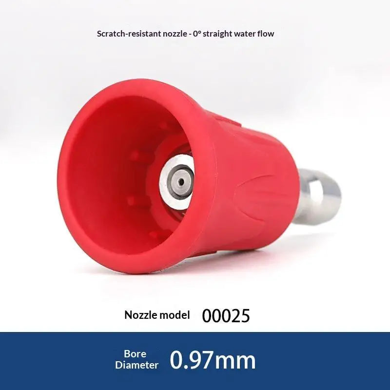 Quick Connect Stainless Steel Car Washer Sector Sprayer Nozzle Tips With Soft Rubber Sleeve High Pressure Wash Nozzles Quake A1