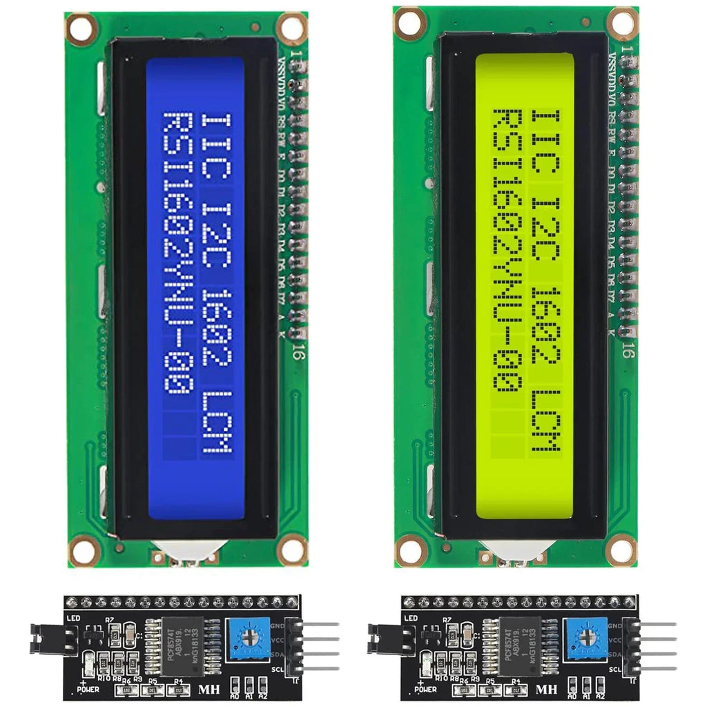LCD1602 Module 16x2 Character Blue Screen LCD Display PCF8574T PCF8574 1602 LCD with IIC I2C Interface 5V Quake