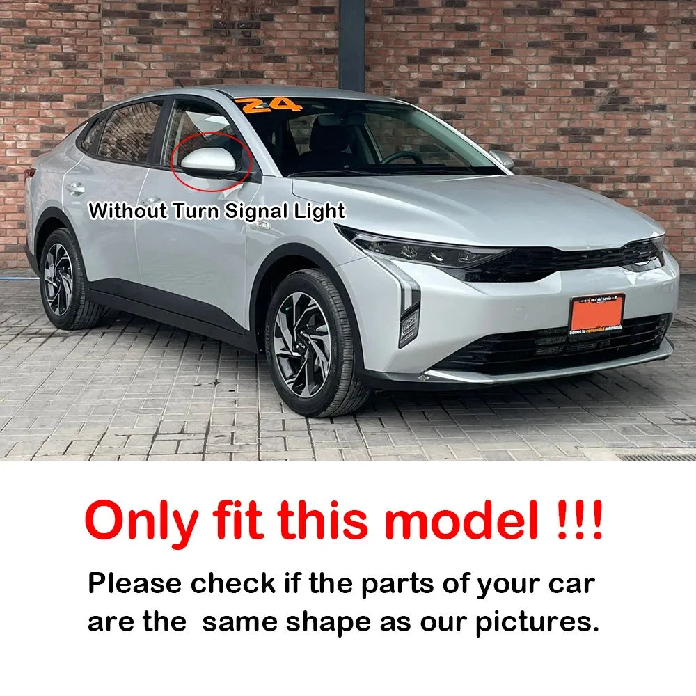 For Kia K3 Forte 2019-2025 2x Car Sticker Rearview Side Mirror Cover Wing Cap Exterior Case Trim Accessories Vehicle Decoration Quake