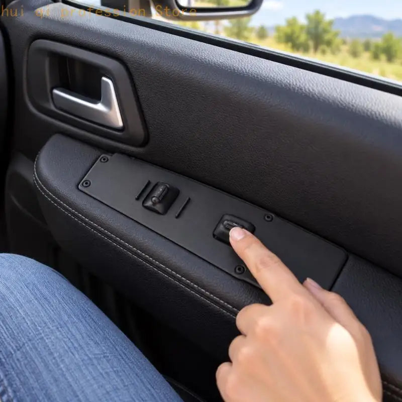 Electric Window Control Switches 56009451AC with Two Button Layout, Integrated Rear Electrical Socket, ABS Shell, and Screw H8WE Quake