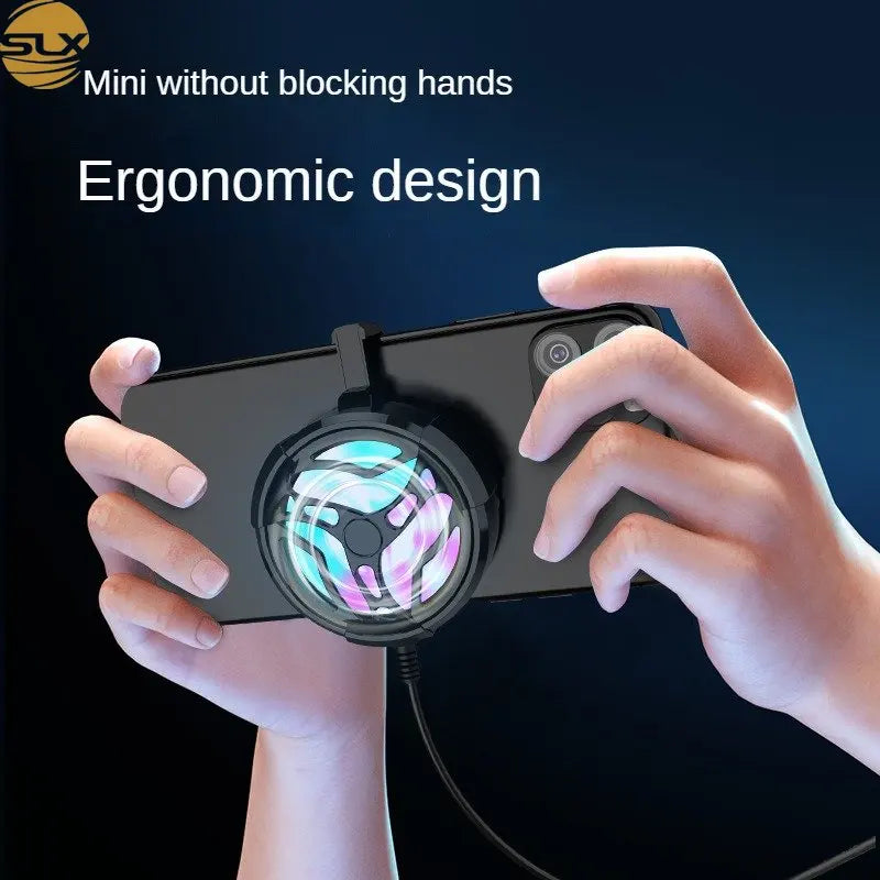 Gamepad Mobile Radiator Big Wind Mobile Fan Mini Portable Cooler for IPhone Samsung Huawei Xiaomi Mobile Phone Universal Quake