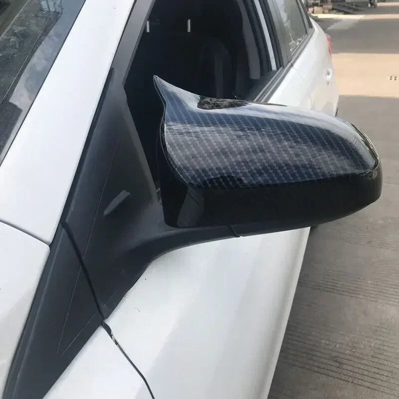 For Toyota Corolla Camry Aygo 2014-2018 Car Rearview Side Mirror Cover Wing Cap Sticker Exterior Door Rear View Case Trim Carbon Quake