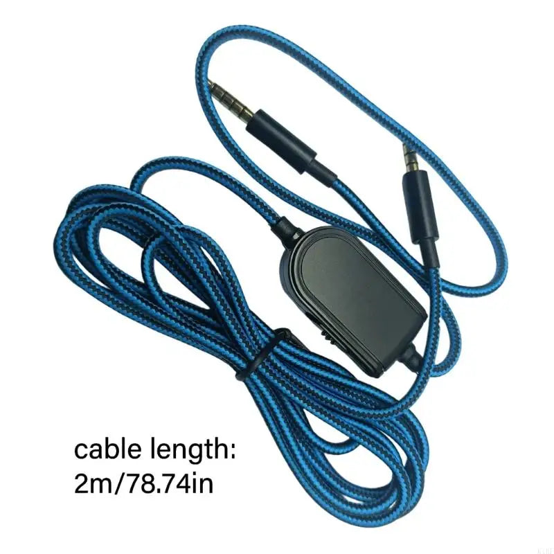 3.5Mm Headsets Cable for A10 A 30 A40 A50 Series, Braided Replacement Wire with Gold Plated Plugs and 2M Reach K1KF Quake