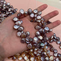 Natural Freshwater Pearl Baroque Pearl 11-12mm For Jewelry Making DIY Necklace Bracelet Chains Earrings Accessory Quake PURPLE 11-12mm