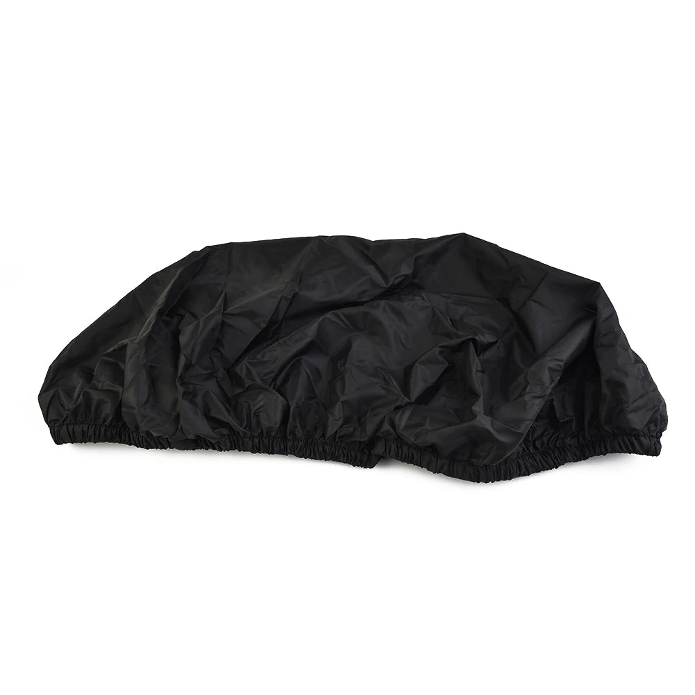 Motorcycle Rain Seat Cover Universal Flexible Waterproof Saddle Cover Black Seat Cover Rain Resistant Car Seat Protective Cover Quake