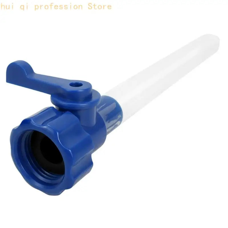 Water Refill Tube with Built-In Shutoff Control, Clear Hose for Motorhome Filling and Quick Travel Top Up Support During Refills Quake