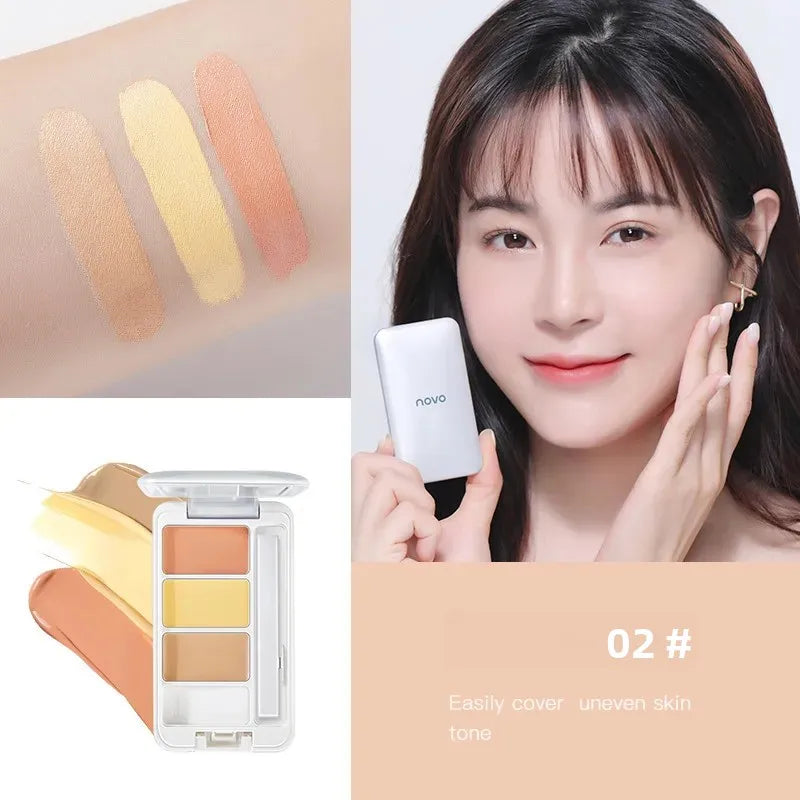 Two-Color Liquid Concealer Light Flawless Retouch Waterproof High-Gloss Makeup for Brightening Dark Circles And Acne Coverage Quake