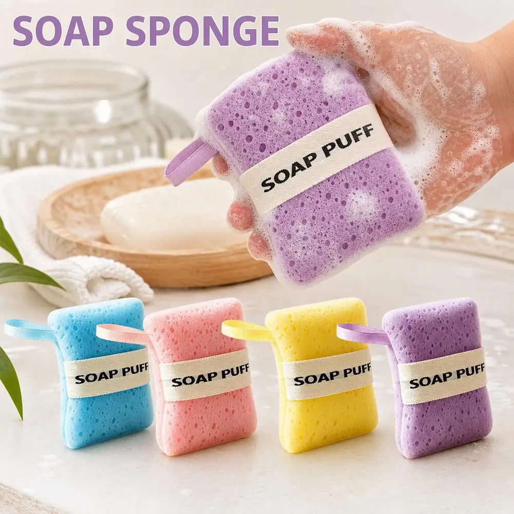 Mesh Soap Bags Wash Sponge For Soap Bars, Hangable Bar Soap Pouch, Soap Pouch For Shower, Colorful Soap Saver Bag For Body Wash Quake