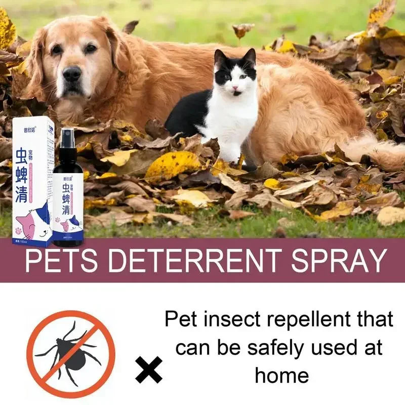 Pet Dog Cat Anti Flea Drops 100ml Insectcide Flea Lice Insect Remover Spray Flea And Tick Concentrate Formula Pet Flea Remover Quake