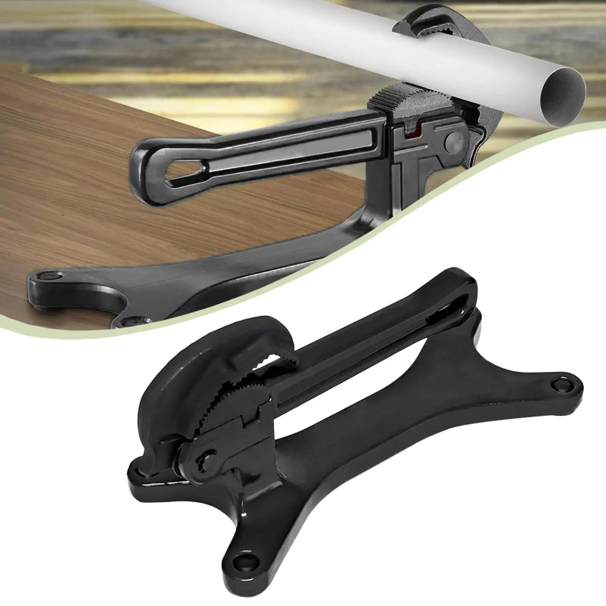 Pipe Vise Sturdy Easy to Use Practical,Non Slip for Holding Pipe Portable,Multifunction Tube Vice Manuel Pipe Clamp Self Locking Quake