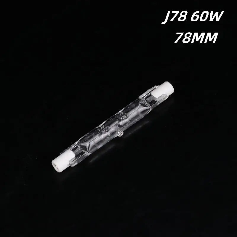 1Pcs J Type Halogen Light Bulb 360° Beam Angle R7S Halogen Linear Light Bulb For Ceiling Cabinet And Desk Construction Lights Quake J78 60W