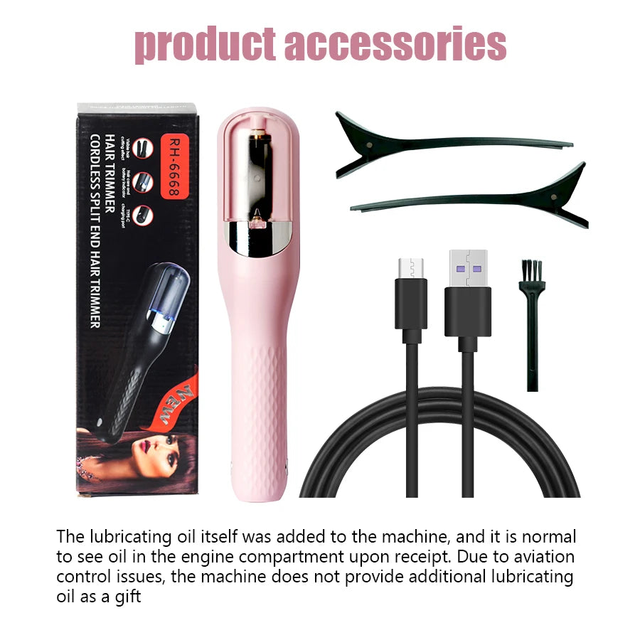 Hair End Cutting Machine Hair Split Ends Trimmer Automatic Split End Remover Damaged Hair Repair Care Treatment Quake