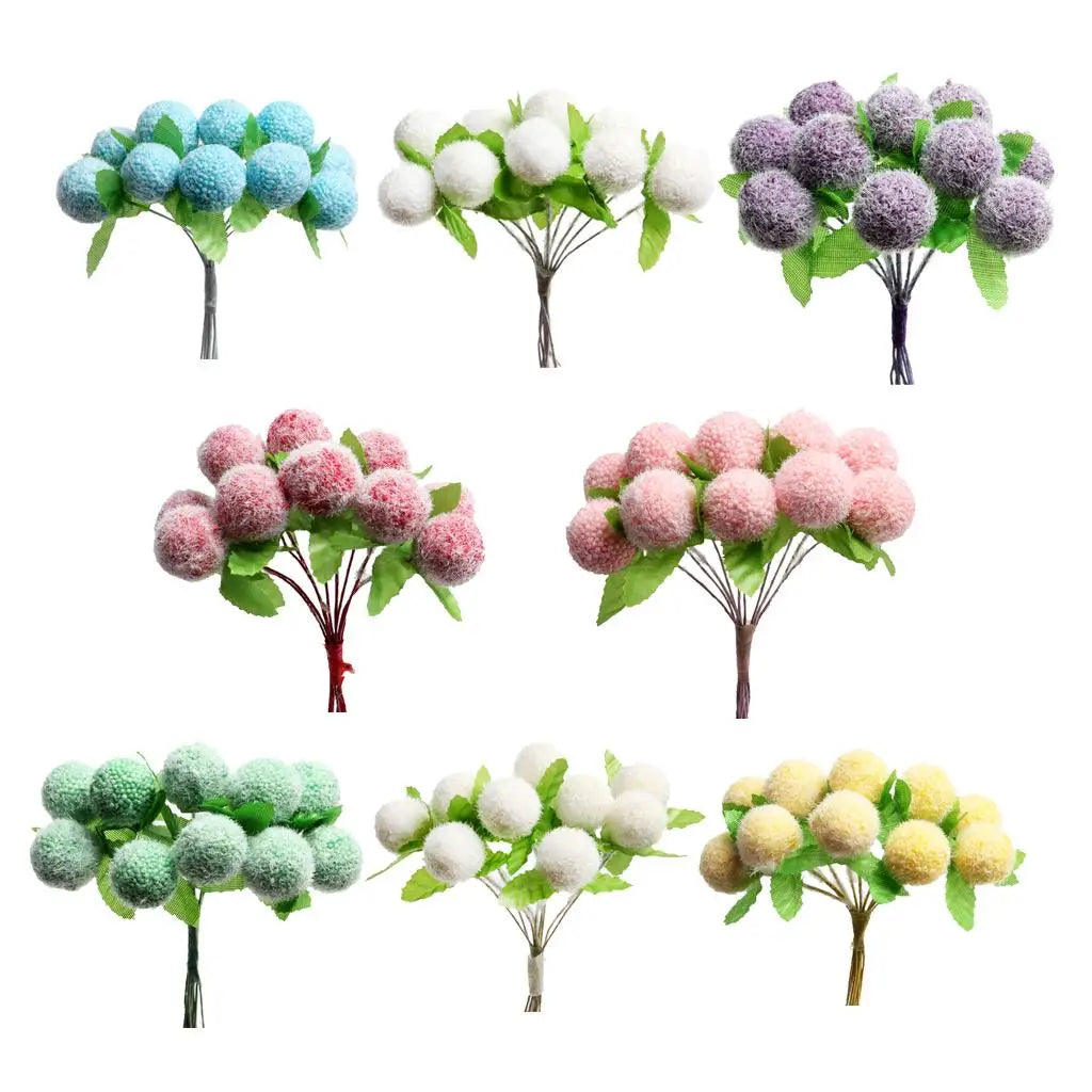 Artificial Berries Red Foam Berry Picks Small Realistic Fruit for Flower Garland Wedding Decor and Crafts Quake