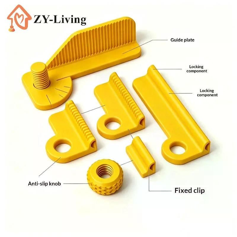 5-Angle Adjustable Drill Guide 0°30°45°60°90° Precision Positioning Drill Jig 3 Length Replaceable Portable Woodworking DIY Tool Quake