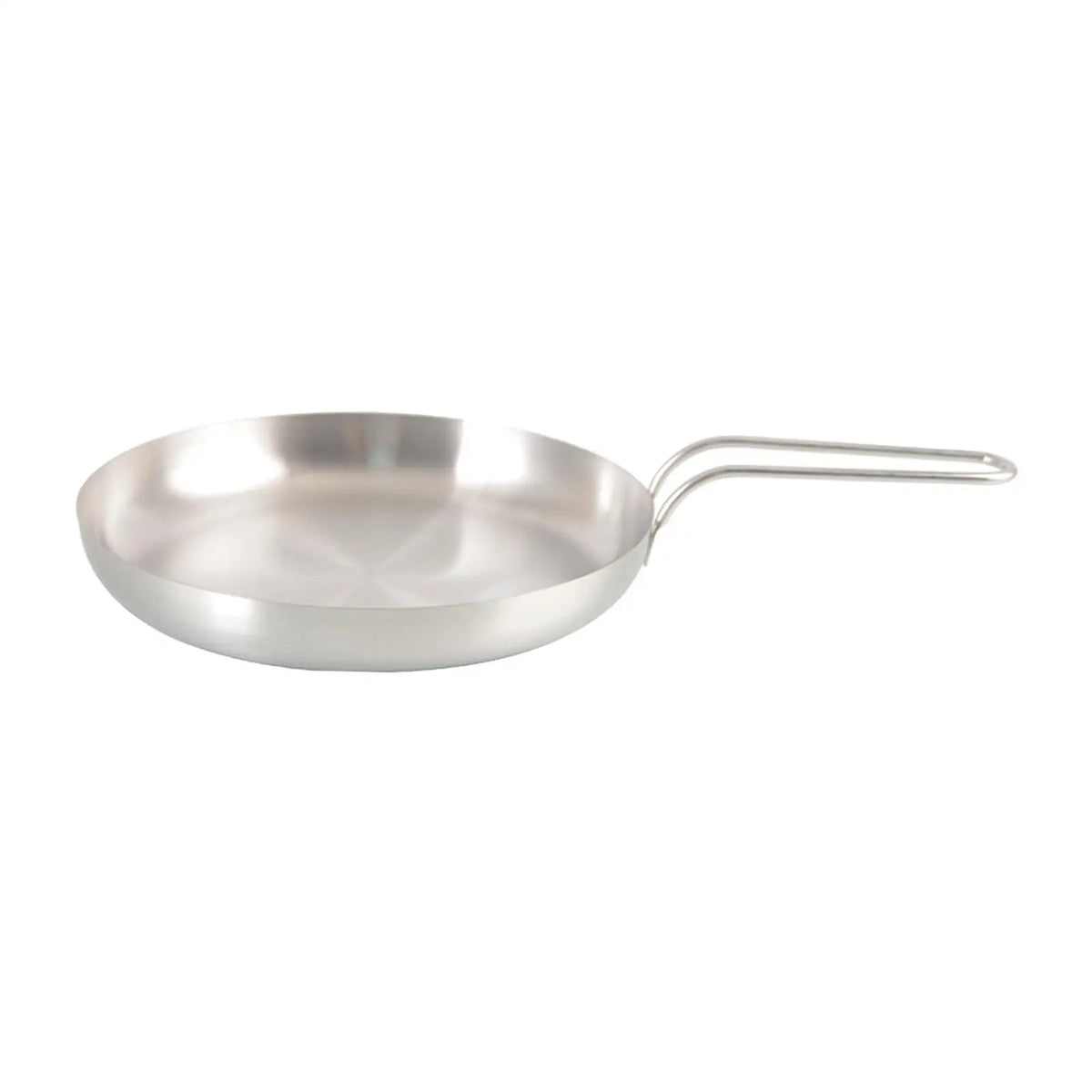 Flat Bottom Grill Pan Stainless Steel Nonstick Steak Frying Pan Round Skillet for Electric Stove Camping Kitchen Quake