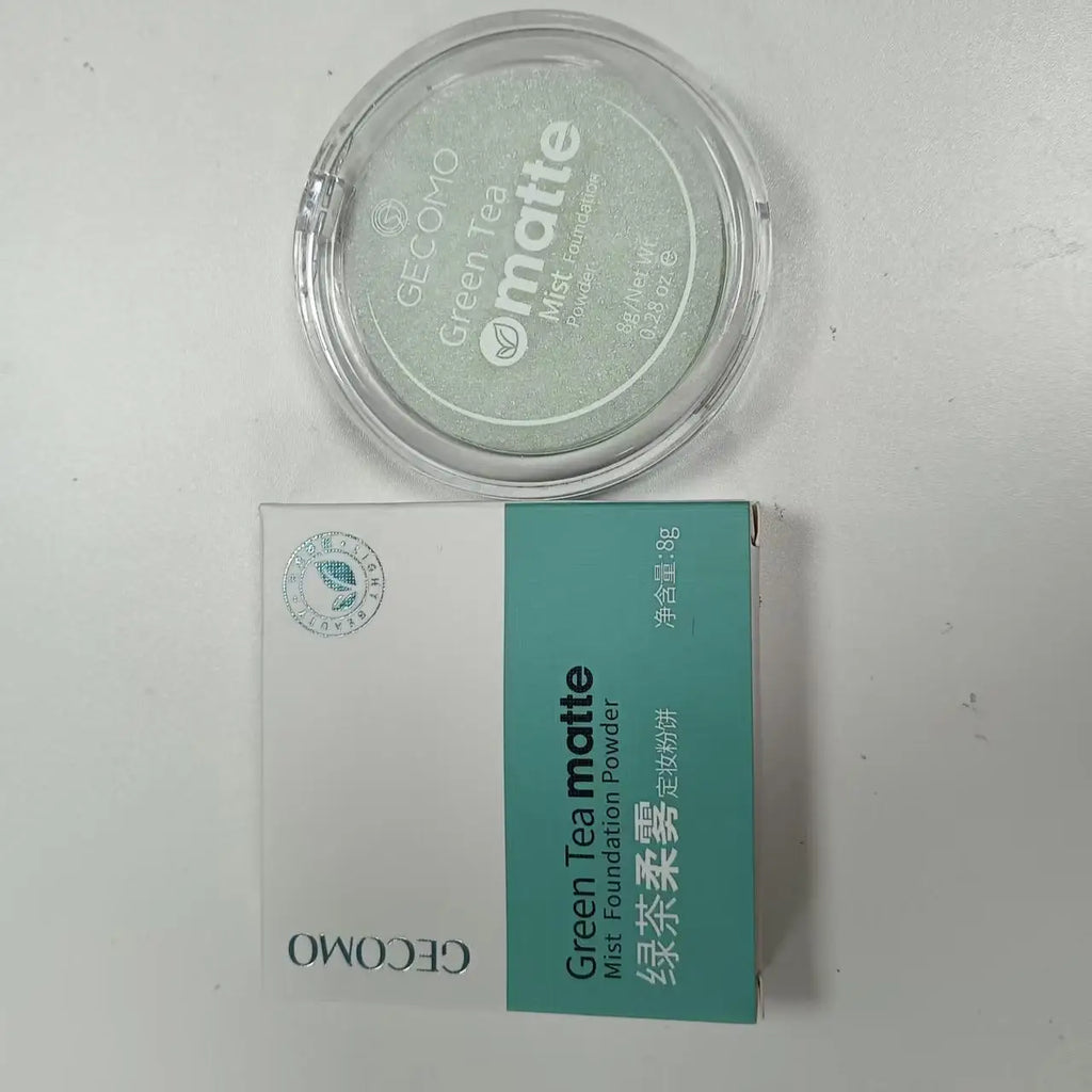 Green Tea Makeup Setting Powder Soft Mist Matte Loose Powder Long-Lasting Obedient Concealer Waterproof Brightening Quake 1PC