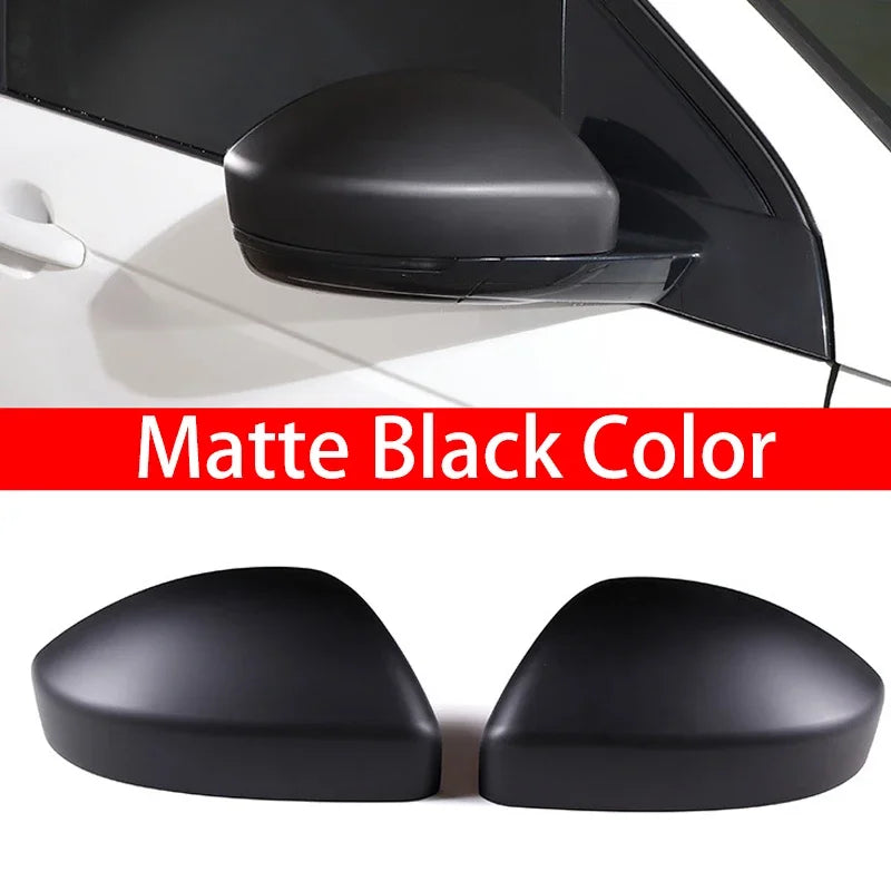 For Land Rover Discovery Sport Range Rover Velar Evoque Jaguar Rearview Side Mirror Cover Wing Cap Exterior Sticker Case Trim Quake Matte Black