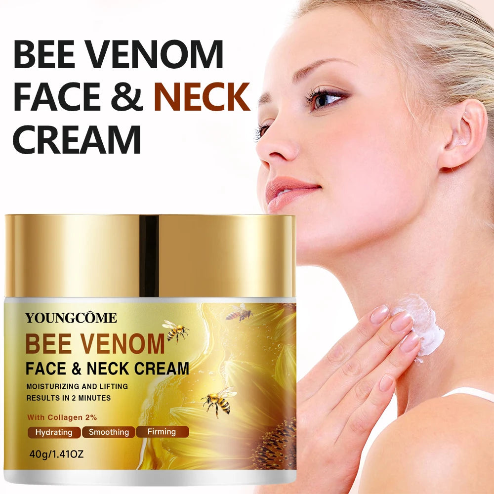 Bee Venom Face Cream Firming Lifting Soothing Lighten Redness Repair Damaged Skin Strengthen Barrier Brighten Nourish Face Cream Quake