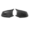 For BMW 5 Series F10 F11 2010-2013 Car Replacement Rearview Side Mirror Cover Wing Cap Exterior Door Rear View Case Trim Carbon Quake Carbon