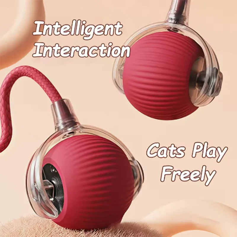 Intelligent Interactive Cat Ball Long-lasting and Durable Easy To Clean Intelligent Obstacle Avoidance Pet Dog Toys Quake