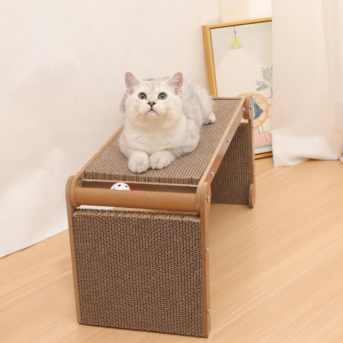 Vertical Standing Cat Scratching Board Interactive Play Cat Lounge Bed Cat Scratcher Grinding Claw Quake