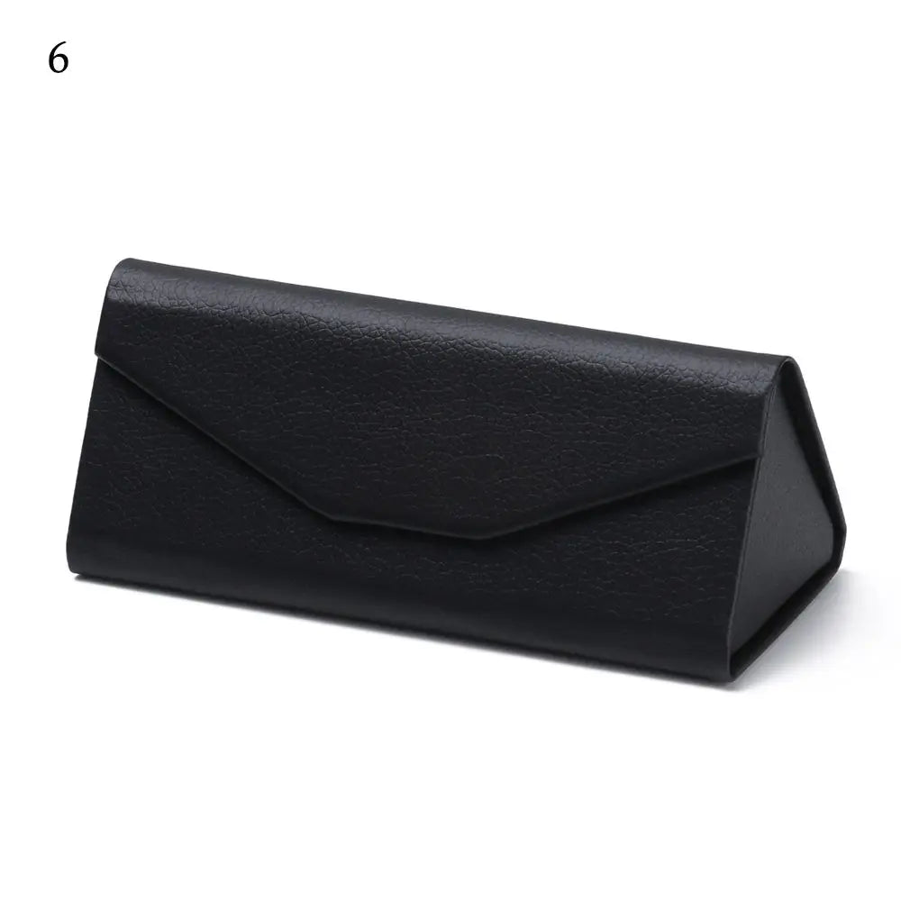 Unisex Folding Black Portable Eyeglasses Case Triangle Glasses Box Sun Glasses Box Eyeglasses Accessories Quake 6