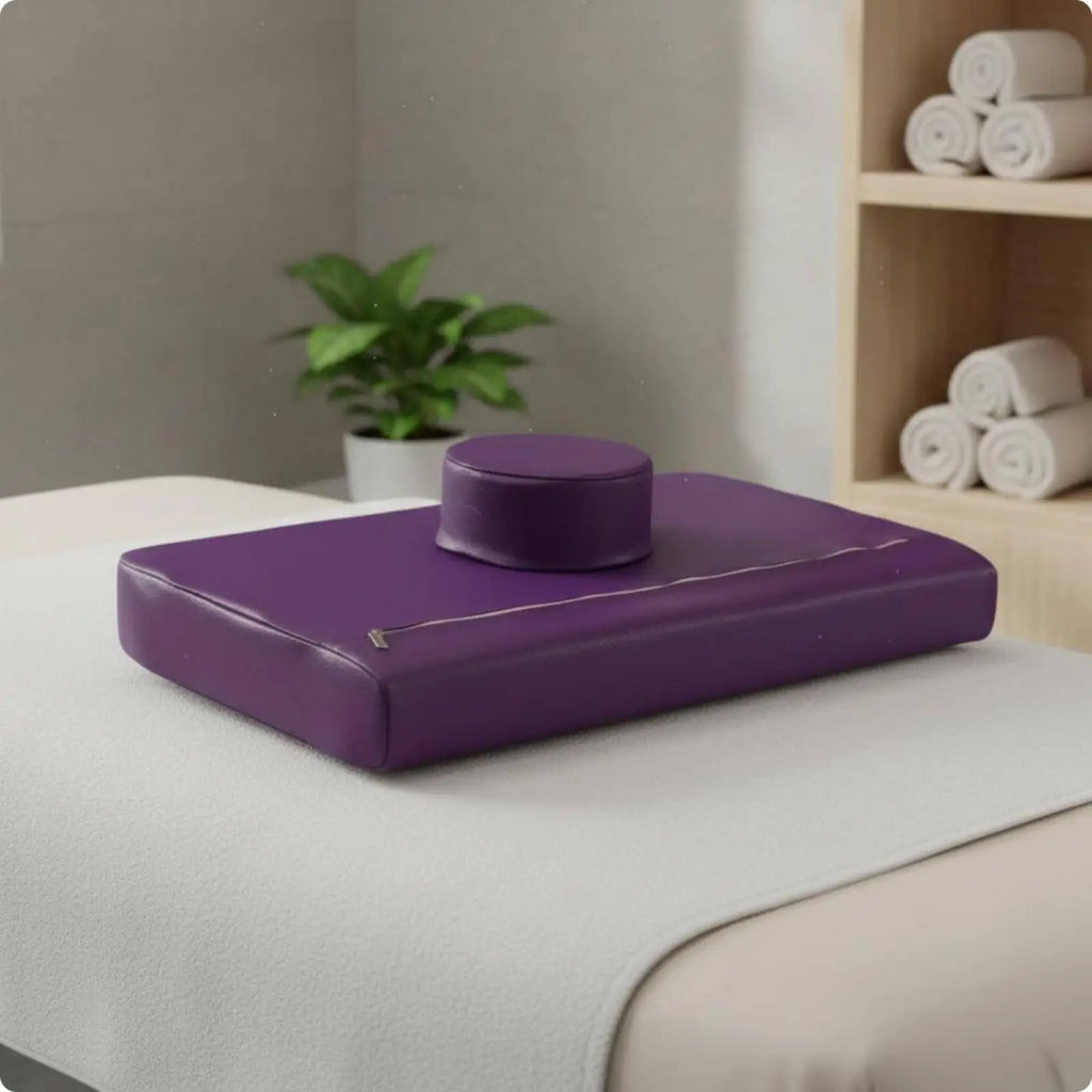 Rectangular Facial Support Pillow Cushiony and Cozy Salon Bed Pillow Washable Cover Massage Bed Cushion Quake