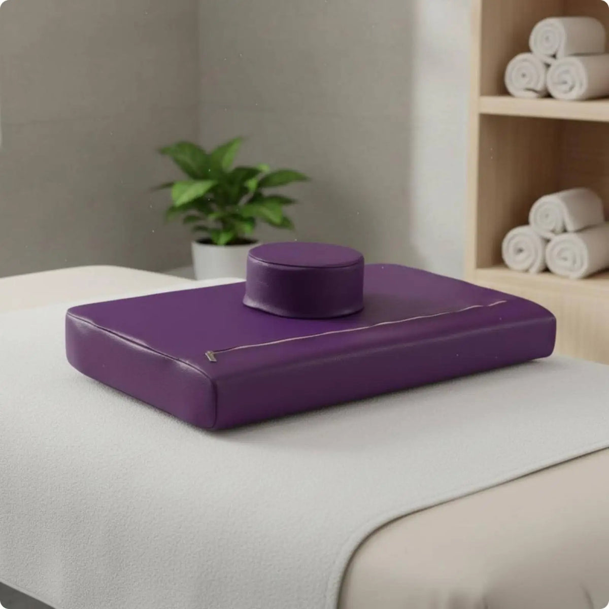 Rectangular Facial Support Pillow Cushiony and Cozy Salon Bed Pillow Washable Cover Massage Bed Cushion Quake