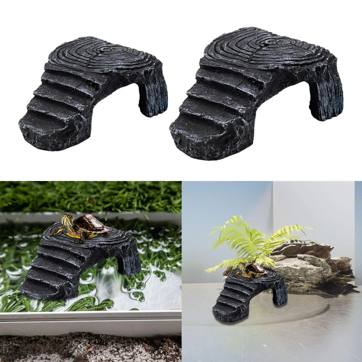 Turtle Resting Basking Platform Nest Turtle Resting Terrace for Frog Bearded Dragon Small Reptiles Turtles Semi Aquatic Animals Quake Small