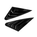 For Audi A4 A4L S4 B8 Sedan 2009-2016 Car Rear Louver Window Side Shutter Cover Trim Sticker Vent Scoop ABS Carbon Fiber ABS Quake Gloss Black