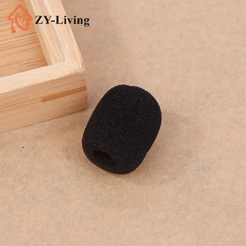 10/20PCS Black Headset Microphone Sponge For Motorcycle Intercom Helmet Bluetooth Headset Microphone Sponges Quake