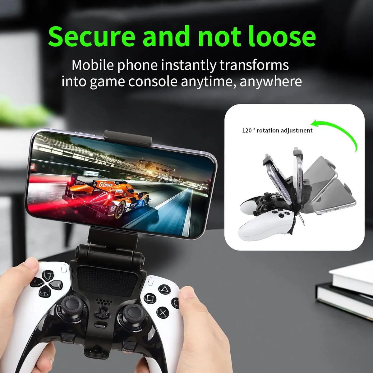 For PS5 Dualsense Edge Elite Controller Adjustable Phone Holder Clip Holder Mobile Game Holder Gamepad Accessories Quake