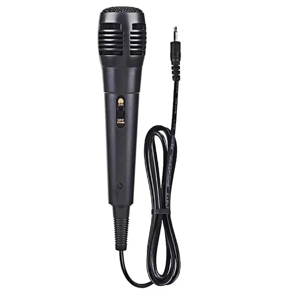 New Professional Dynamic Microphone Integrated Wired Vocal Mic Black Portable Karaoke Recording Quake