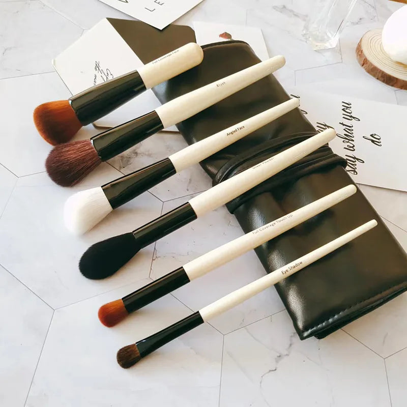 6pcs Soft Fluffy Makeup Brush Sets For Cosmetic Foundation Loose Powder Eyeshadow Blending Brush Beauty Tools Quake